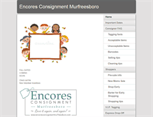 Tablet Screenshot of encoresconsignmentmurfreesboro.com